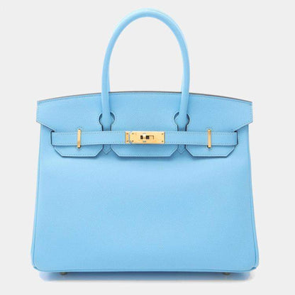 Hermès Birkin 30 Celeste Blue Epsom Leather with Gold Hardware