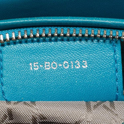 Dior Turquoise Blue Medium Lady Dior Tote