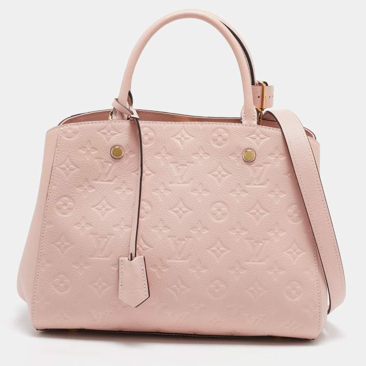 Louis Vuitton Pink Leather Satchel Bag