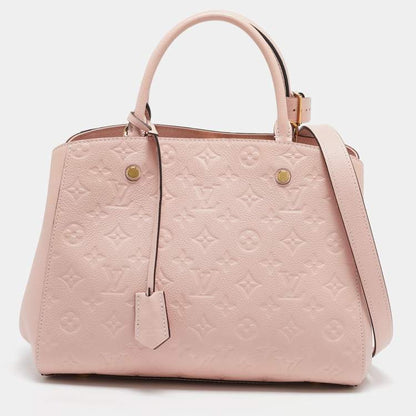 Louis Vuitton Pink Leather Satchel Bag