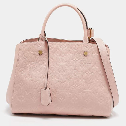 Louis Vuitton Pink Leather Satchel Bag