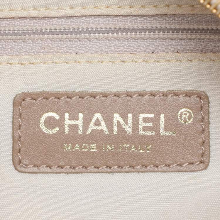 Chanel Beige Nylon CC Travel Line Bowler Bag – Authentic Pre-Loved