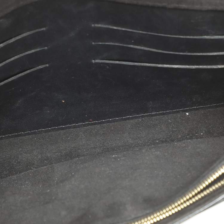 Louis Vuitton Black Leather Chain Louise GM