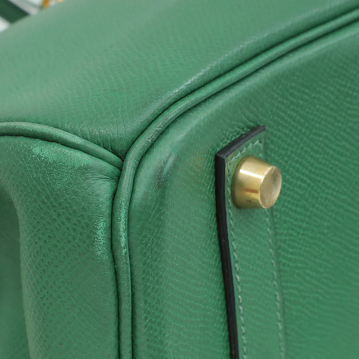 Hermes Vert Bengal Retourne Birkin 35 Bag