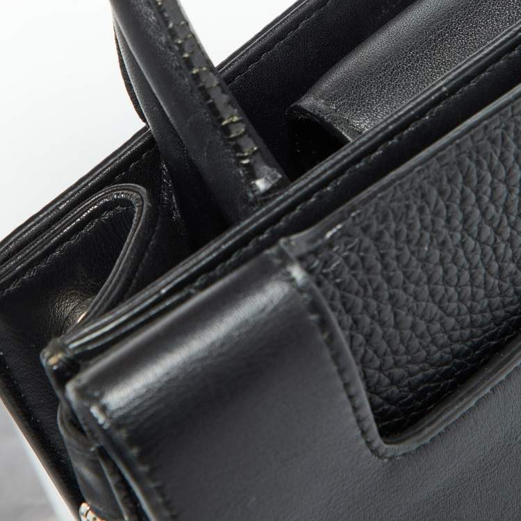 Dior Black Grained Leather Mini Diorever