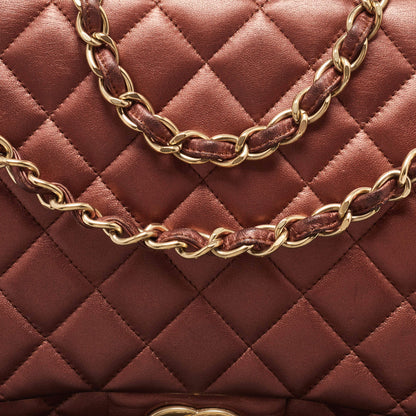 Chanel Copper Quilted Leather Maxi Classic Double Flap Bag – Rare Color