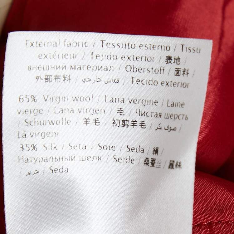 Valentino Red Wool Shorts – Size S