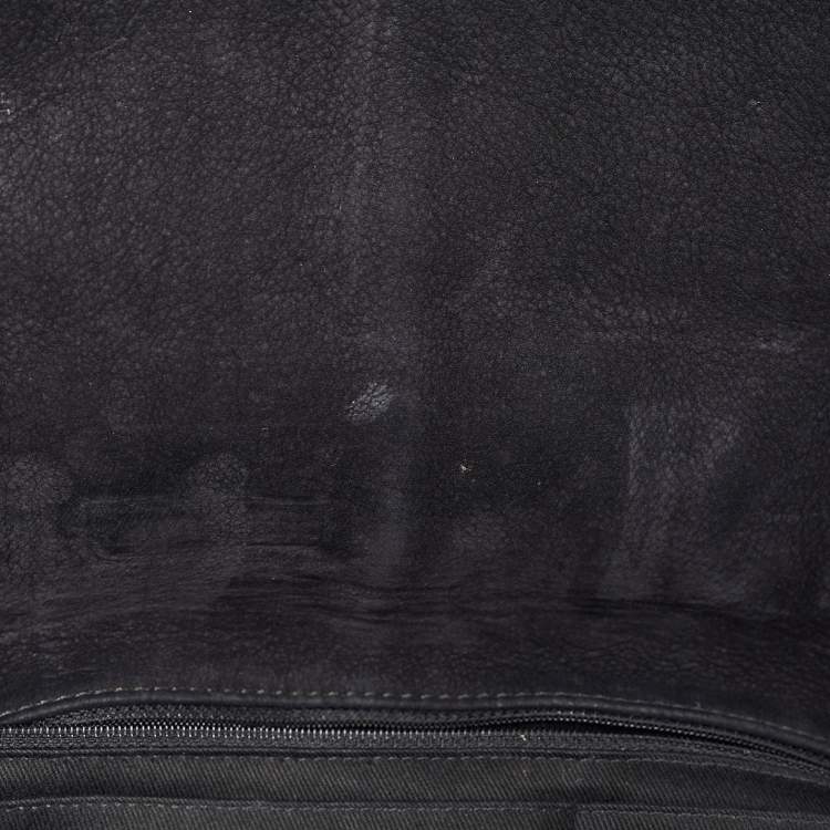 Chanel Black Nubuck Leather Darjeeling Flap Bag – Fair Condition