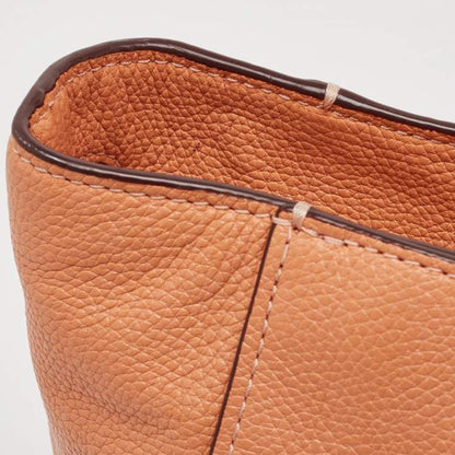 Coach Peach Leather Chain Tote Bag – Turnlock Detail