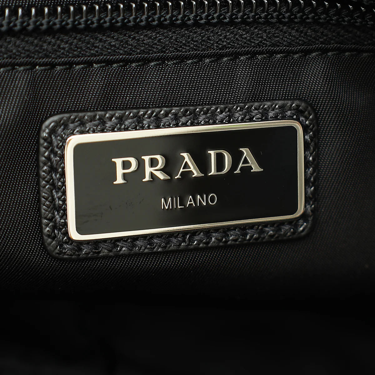 Prada Black Re-Nylon & Saffiano Leather Belt Bag