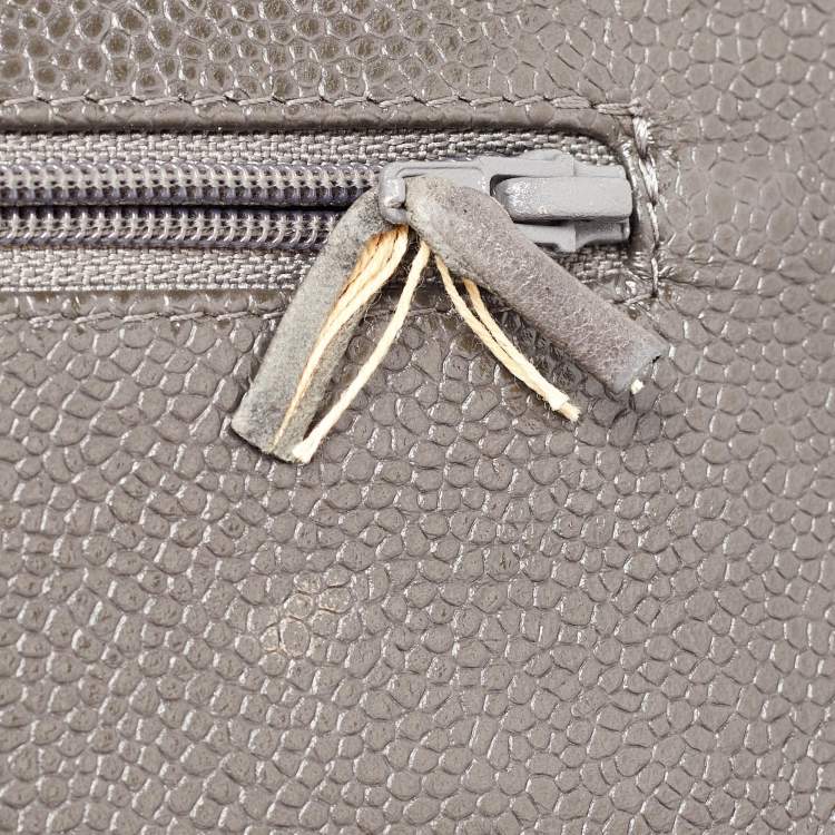 Chanel Grey Maxi Double Flap Bag – Classic Quilted XL