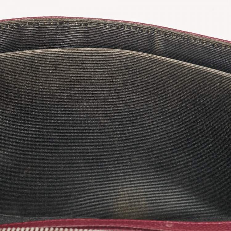 Dior Large Burgundy Shoulder Bag