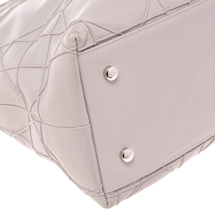 Dior Pale Lilac Cannage Leather Granville Tote