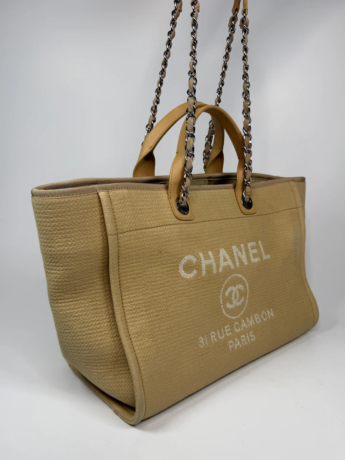 CHANEL LARGE DEAUVILLE TOTE BAG