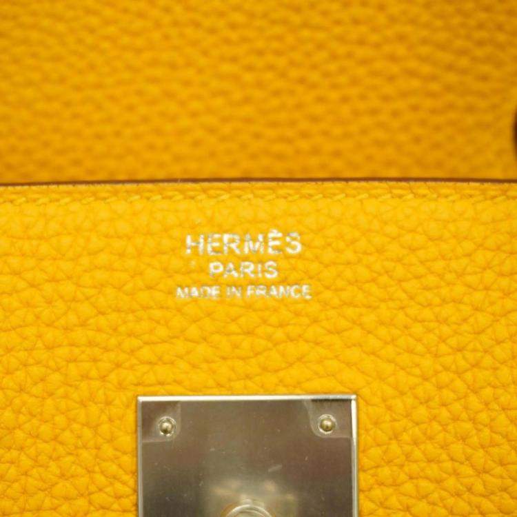 Hermès Birkin 30 Yellow Togo Leather