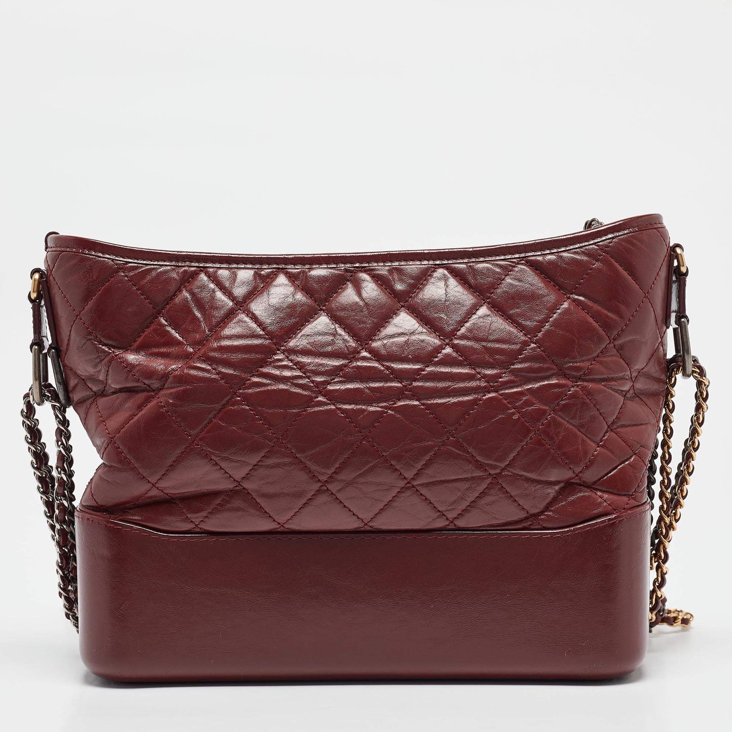 Chanel Red Quilted Leather Medium Gabrielle Hobo