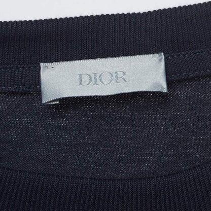Dior Homme x Air Jordan Navy Blue Embroidered T-Shirt M