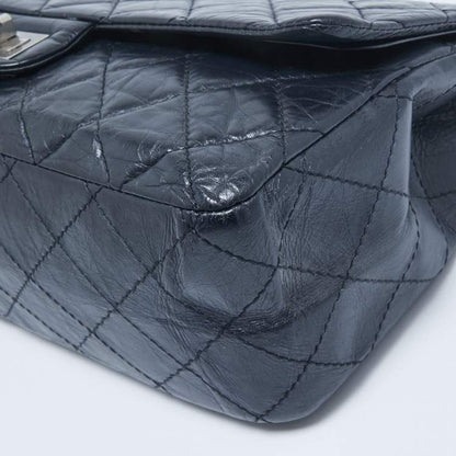 Chanel Navy Blue Quilted Aged Leather Reissue 2.55 Flap Bag