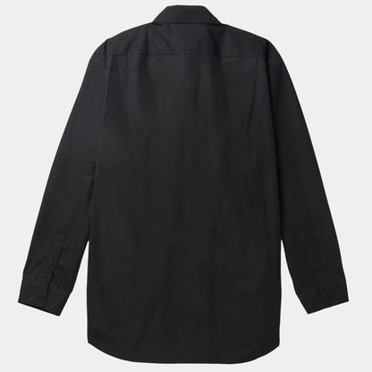 Balenciaga Black Logo Embroidered Oversized Shirt M