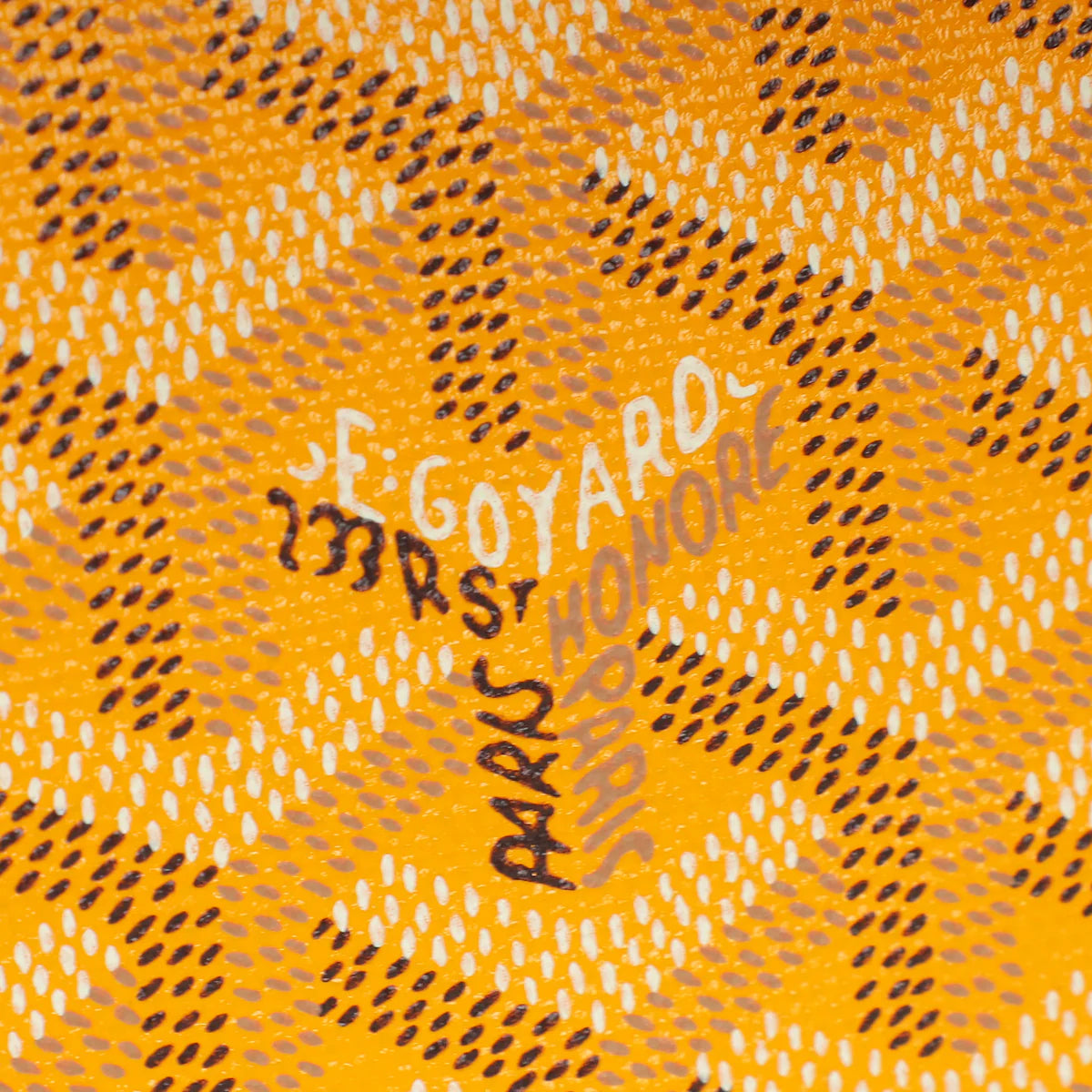 Goyard Yellow Goyardine Plumet Wallet Clutch Bag