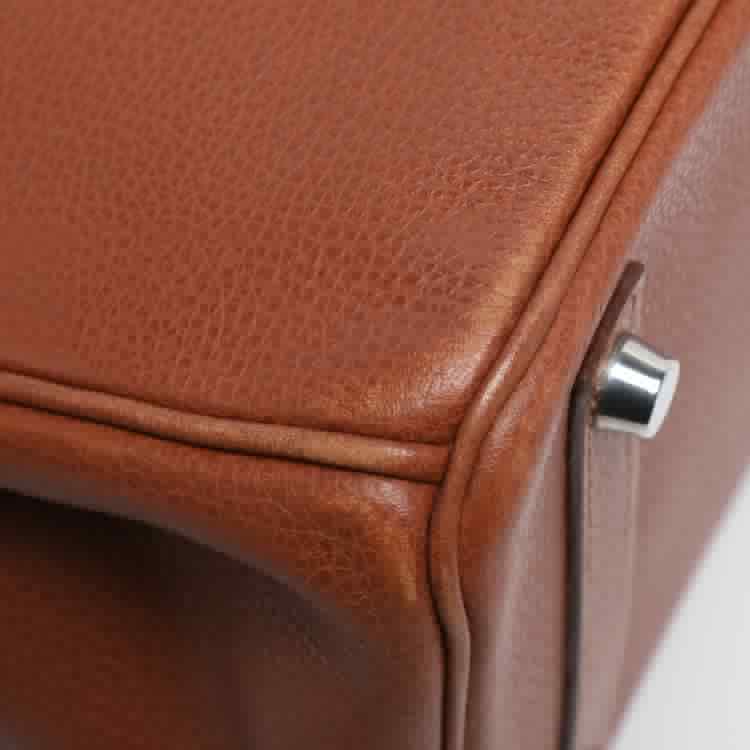 Hermès Noisette Evercolor Leather Palladium Hardware Birkin 30 Bag