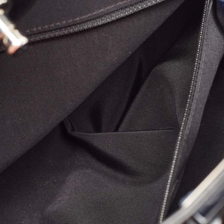 Chanel Black Quilted Patent Leather Large Shopper Tote