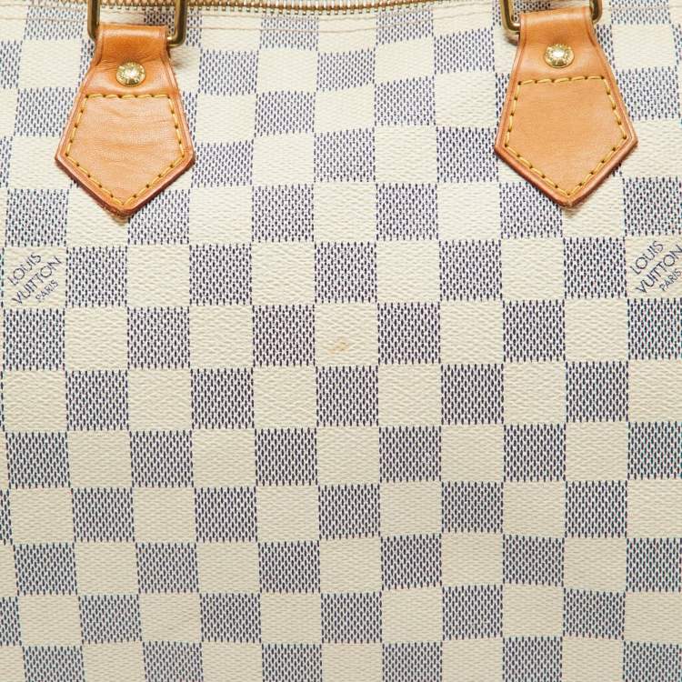 Louis Vuitton Damier Azur Canvas Speedy 30 Bag