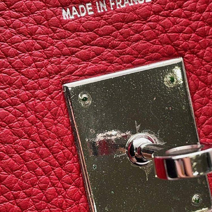 Hermès Birkin 35 Rouge Casaque Taurillon Clémence Bag
