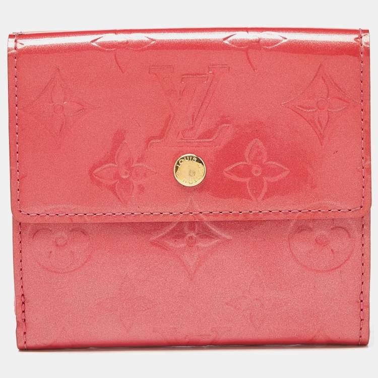 Louis Vuitton Framboise Vernis Monogram Elise Wallet