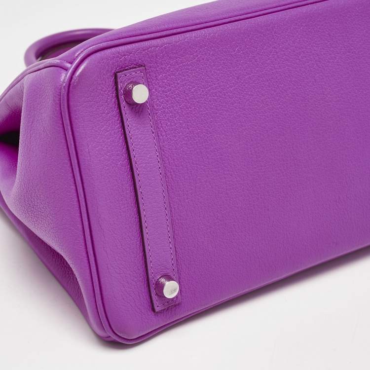 Hermès Birkin 30 Magnolia Evercolor Leather Bag