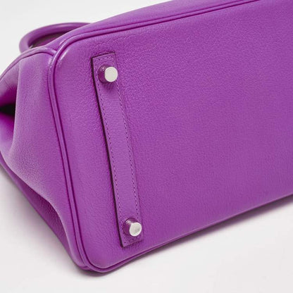 Hermès Birkin 30 Magnolia Evercolor Leather Bag