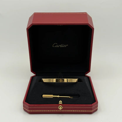 CARTIER LOVE BRACELET IN YELLOW GOLD CLASSIC MODEL