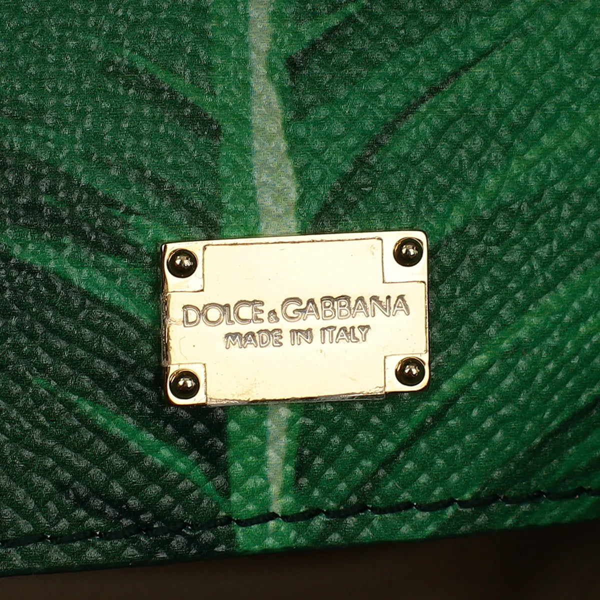 Dolce & Gabbana Miss Sicily Small Bag Banana Leaf Print