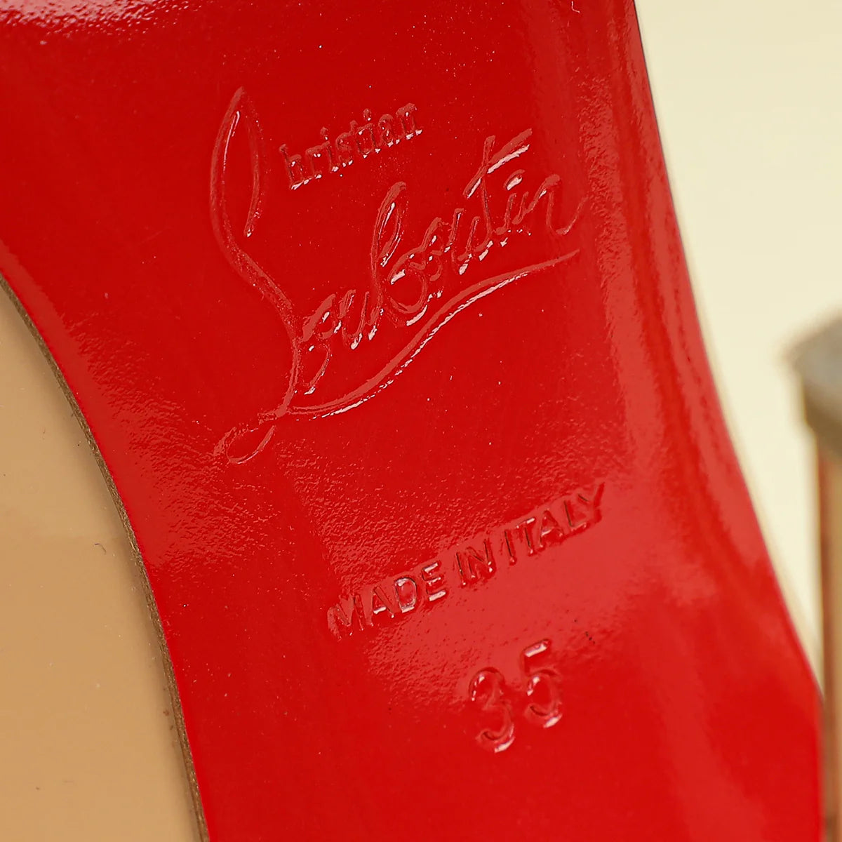 Christian Louboutin Nude So Kate 100 Pumps – Size 35