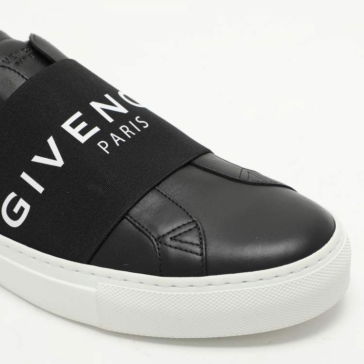 Givenchy Urban Street Black Leather Slip-On Sneakers – Size 41 – Brand New