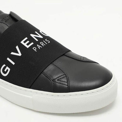 Givenchy Urban Street Black Leather Slip-On Sneakers – Size 41 – Brand New