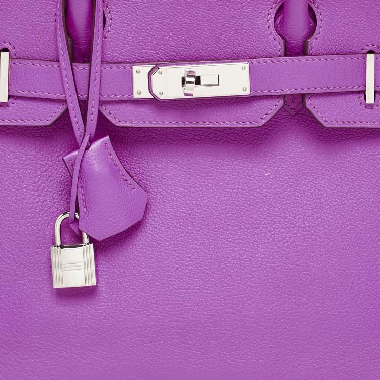 Hermès Birkin 30 Magnolia Evercolor Leather Bag