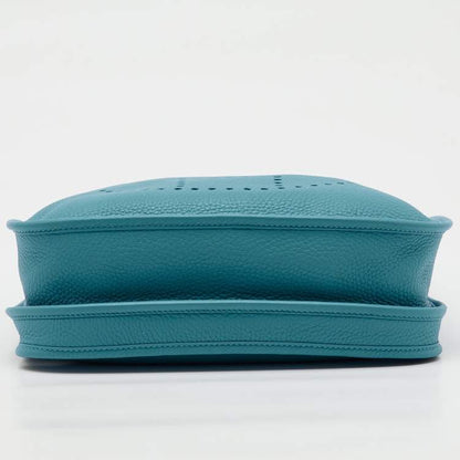 Hermès Evelyne III PM Bag in Turquoise Blue Togo Leather