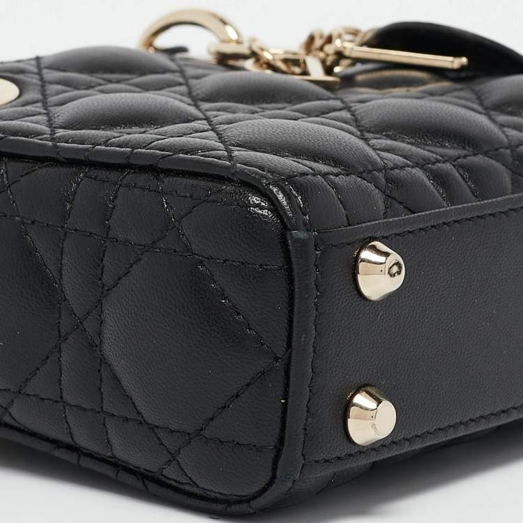 Dior Micro Lady Dior Tote – Black Cannage Leather