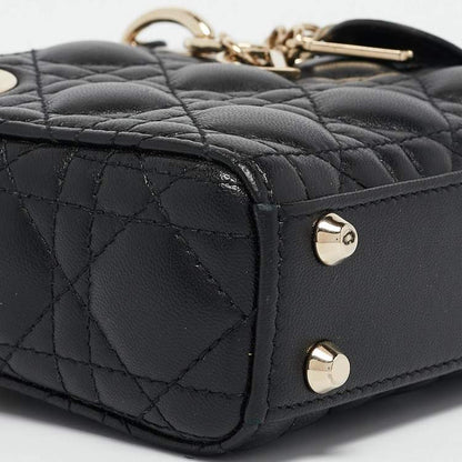 Dior Micro Lady Dior Tote – Black Cannage Leather