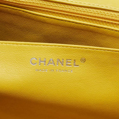 Chanel Yellow Quilted Lambskin Maxi Classic Single Flap Bag – Fair Condition