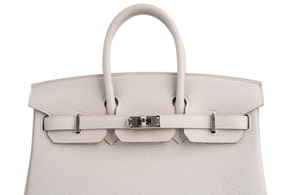 Hermès Birkin 25 Togo Gris Perle PHW