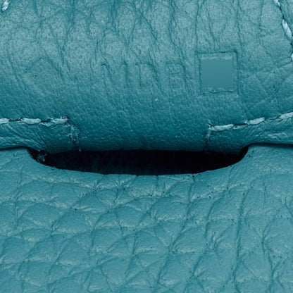 Hermès Evelyne III PM Bag in Turquoise Blue Togo Leather
