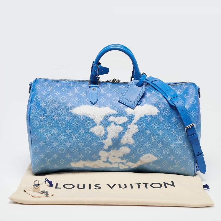 Louis Vuitton Blue Clouds Keepall 50 – Brand New Virgil Abloh Limited Edition