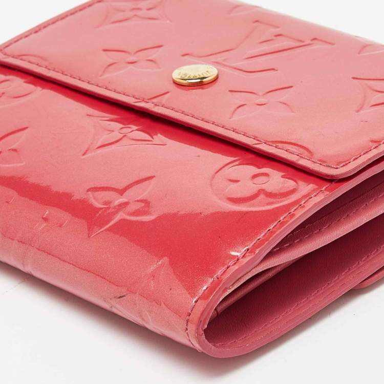 Louis Vuitton Framboise Vernis Monogram Elise Wallet