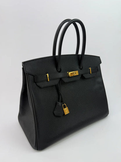 HERMÈS BIRKIN 35 BLACK EPSOM LEATHER GHW