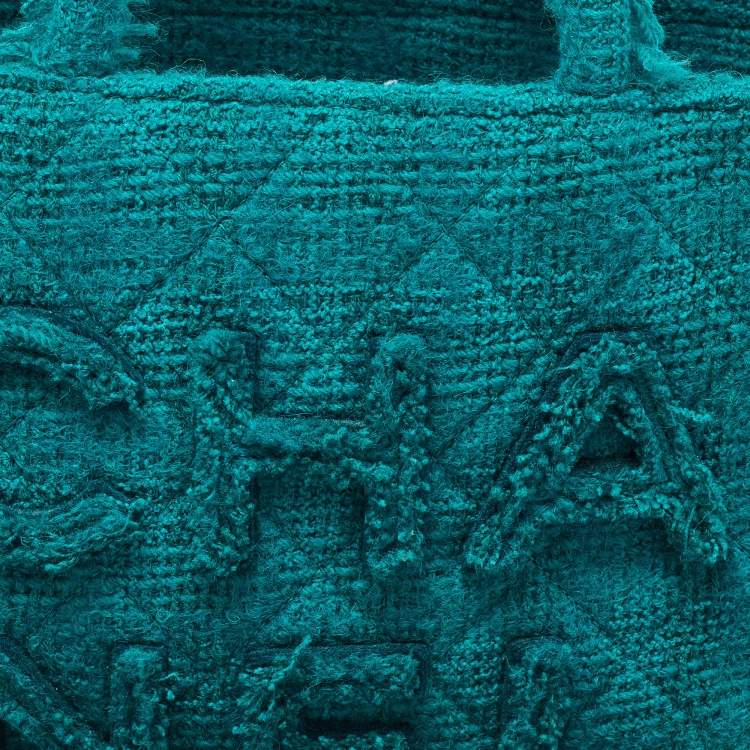 Chanel Medium Shopper Tote in Green Tweed