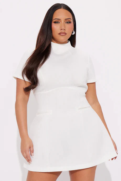 White Mini Dress – Courthouse Wedding Dress & Bridal Shower Pre-Order