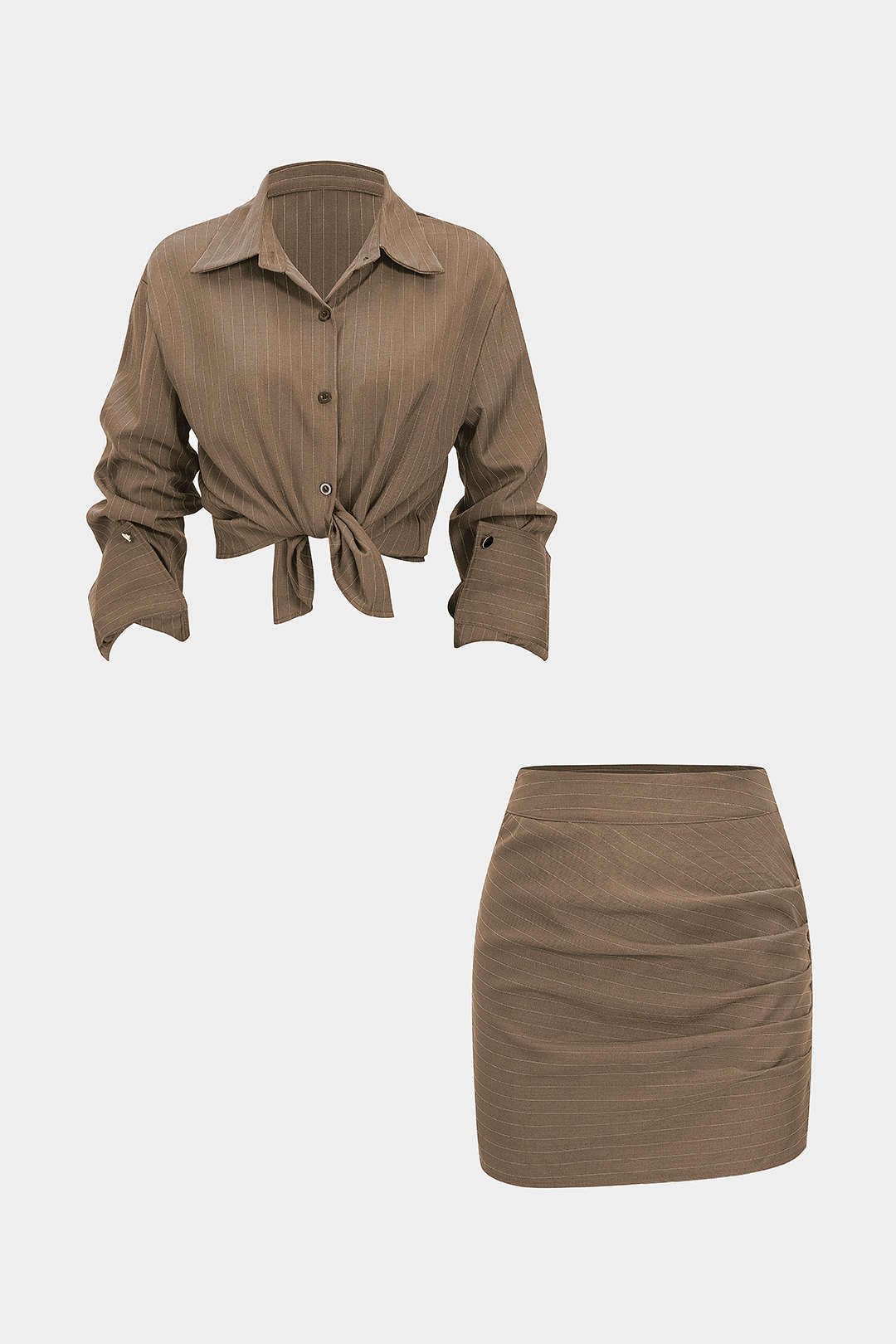 Aurora Ruched Power Skirt Set