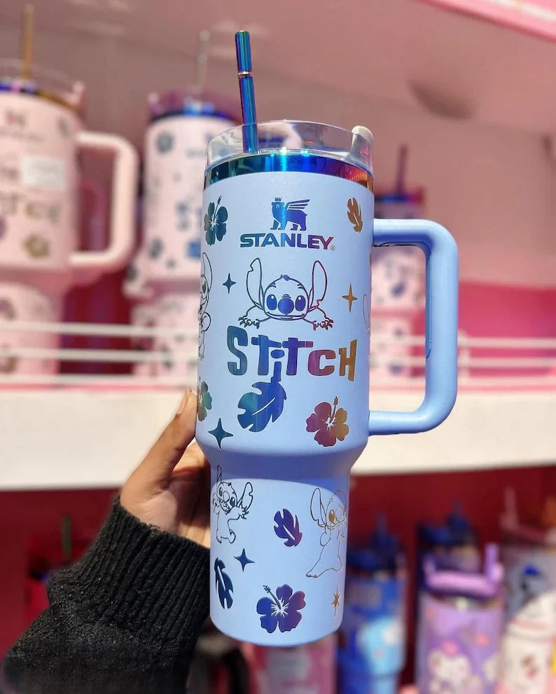 Stitch 40oz Stanley Style Tumbler